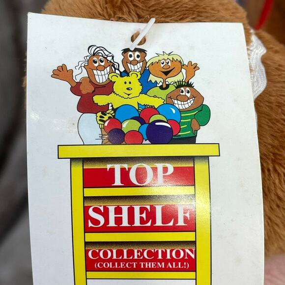 Vintage Gingerbread Man Plush Velour 17" Christmas Floppy Toy Holiday TAGS - Picture 11 of 11